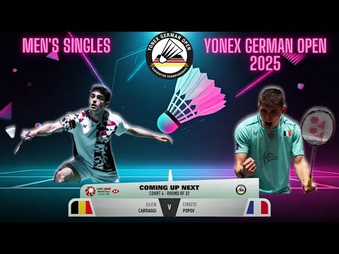 Julien CARRAGGI vs Christo POPOV - YONEX German Open 2025 Highlights