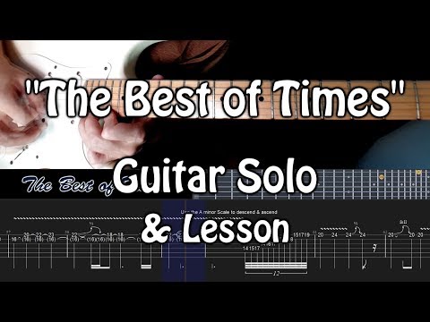 Dream Theater - The Best of Times (Guitar Solo) 강의&악보