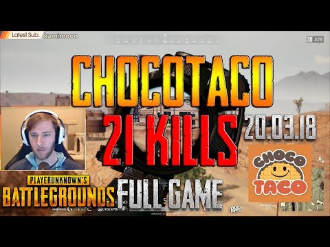 chocoTaco [21 kills] PUBG TOP-1 SOLO FPP (20.03.18)