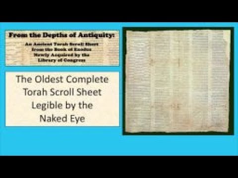 From the Depths of Antiquity: Newly Acquired Torah Scroll