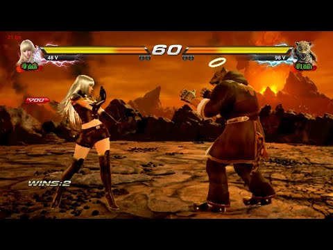 13 Lili Rochefort VS King - Tekken 7 ( Uchiha x24 ) Gameplay PC