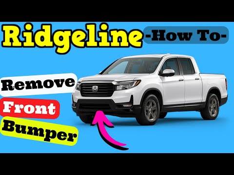 Honda Ridgeline  How to Remove Front Bumper Removal 2021 2022