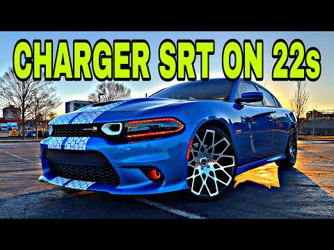 SICK DODGE CHARGER SCATPACK ON 22s DRIFTING!!!