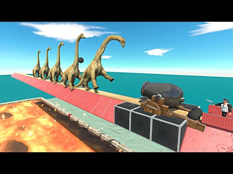 Cannon vs Random Units | Small Bridge - Animal Revolt Battle Simulator