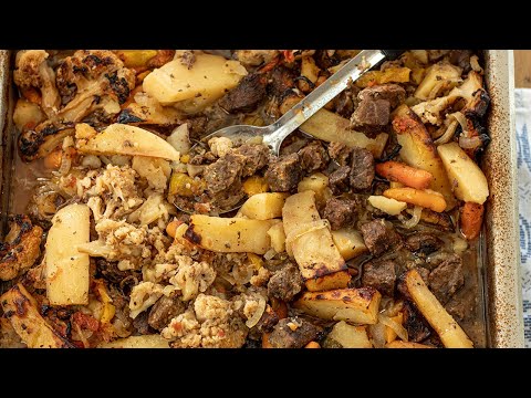 Slow Roasted Greek Beef & Veggie Bake | Melt-in-Your-Mouth Comfort Food