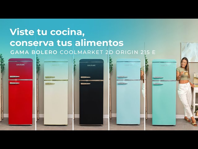 Frigorífico Combi Cecotec Bolero CoolMarket 2D Origin 215 Red E Defrost 148,5cm 215L E Vermelho video