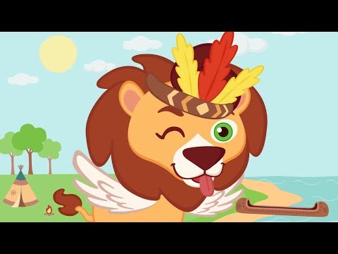 DEZ INDIOZINHOS ♫ Música Infantil ♫ HD ☁️🦁☁️