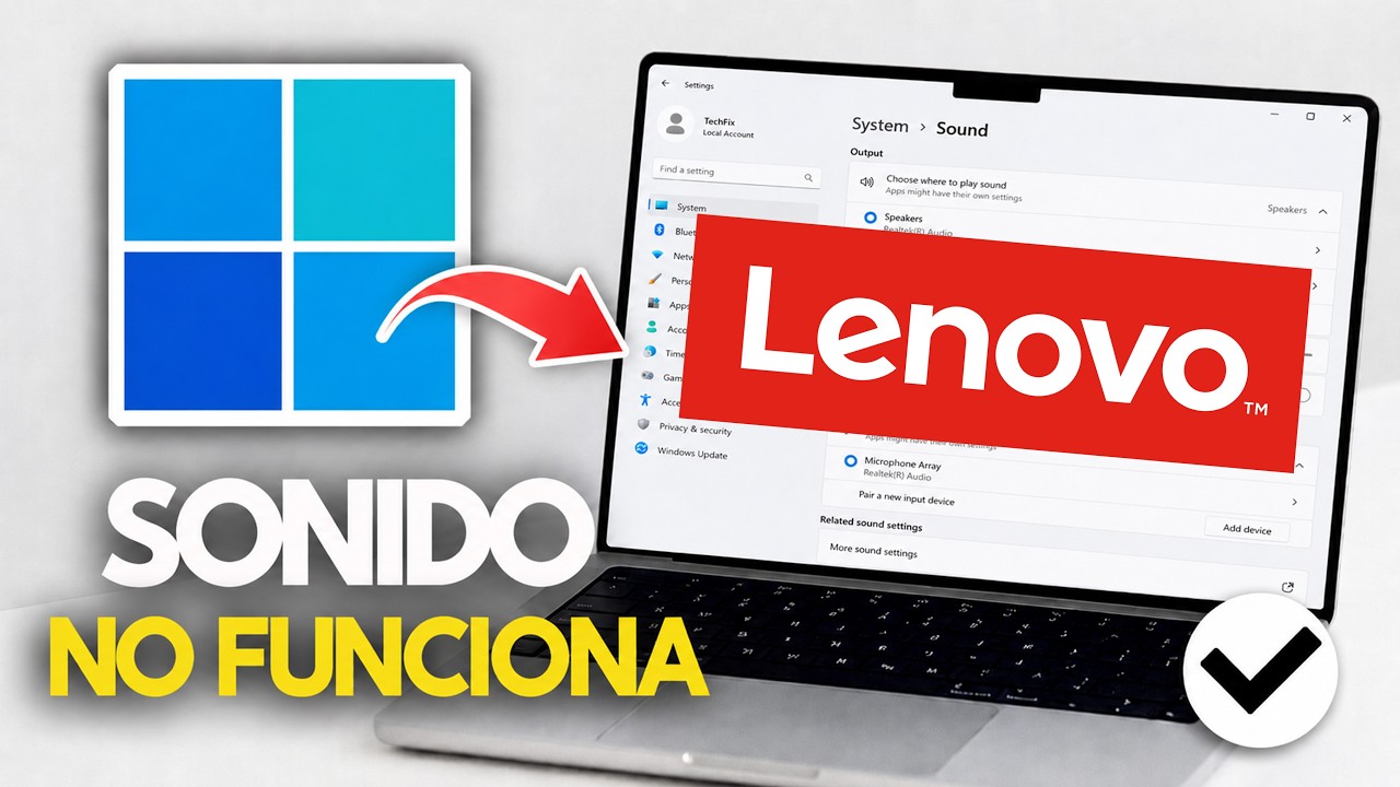 Laptop Lenovo | Cómo Solucionar el Problema de Audio (Sin Sonido) | Guía Completa