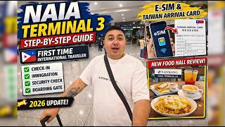 NAIA Terminal 3 Guide Philippines ✈️ Step-by-Step + NEW Food Hall Review! (MARCH 2026)