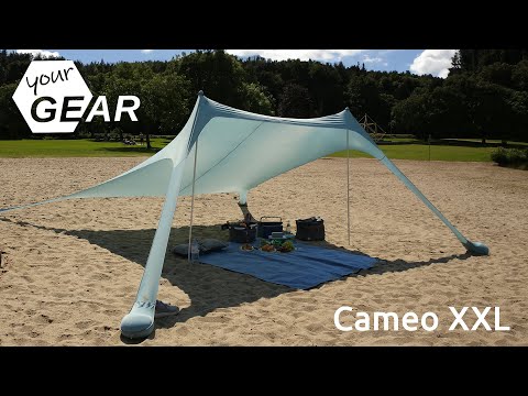 your GEAR Cameo XXL • Strandmuschel aus elastischem Lycra-Gewebe • 3 x 3 m • Beach Shelter UV 50+