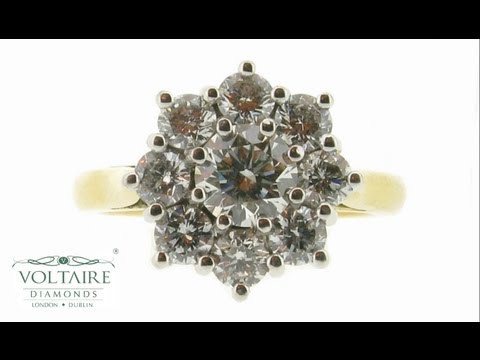 Cluster Style Engagement Ring - ER 1172