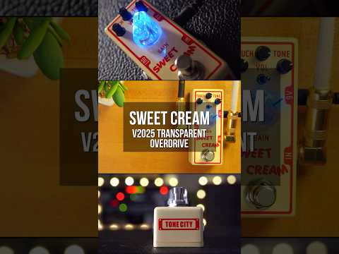 Tone City Sweet Cream V2 New 2025 Adds Tone knob & Toggle Switch Clipping Modes Low-Gain Overdrive Tight, Dynamic Sound Without Compromising The Guitar's Tone image 2