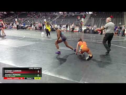 117 Lbs Cons. Round 5 - Sydney Cannon, Team Illinois Vs Aiyana Perkins, Team Oklahoma 1b53