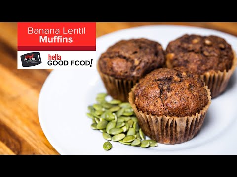 Banana Lentil Muffins