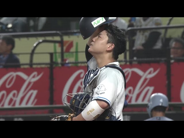 【4回表】三振ゲッツー!! ライオンズ・古賀悠斗 素早い送球でランナーを刺す!! 2025年6月10日 埼玉西武ライオンズ 対 阪神タイガース