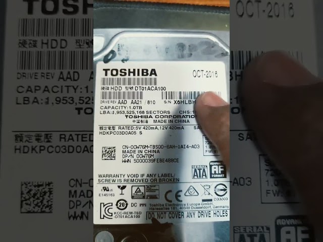 Vídeo relacionado con Toshiba 1TB SATA 2.5" 2.5" 1000 GB - Disco duro (2.5", 1000 GB, 5400 RPM)