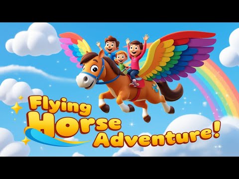 The Flying Horse Adventure 🐴✨ | Magical Kids Song & Fun Nursery Rhyme