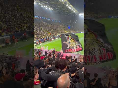 CURVA SUD MILAN CANTA “BANDITO” A DORTMUND