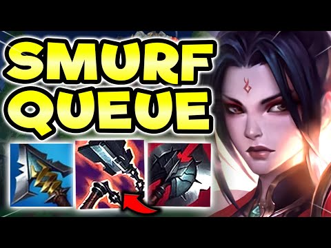 CHALLENGER RIVEN BEATS SMURF QUEUE (HILARIOUS RAGE) - RIVEN TOP GAMEPLAY! (Season 11 Riven Guide)