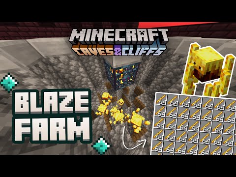 BEST Simple Blaze Farm 1.17 Minecraft Bedrock || ( MCPE, PS4, Xbox, Switch, Windows 10 )