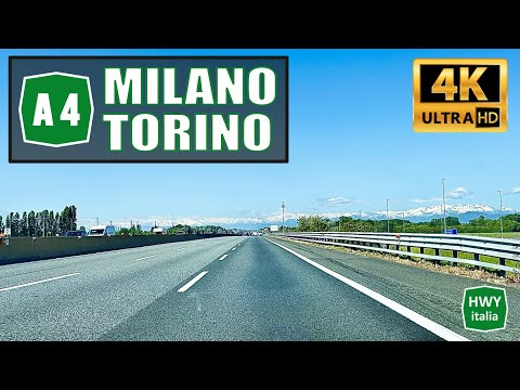 4K Autostrada Serenissima A4 | MILANO - TORINO