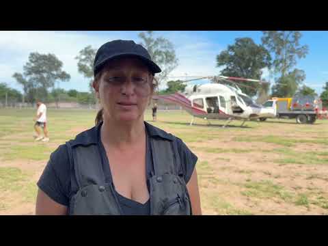 Continúa la asistencia aérea a parajes aislados por la crecida del río Bermejo