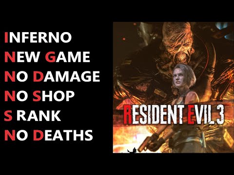 Resident Evil 3 Remake Inferno Mode (New Game / No Damage / No Shop / S Rank)