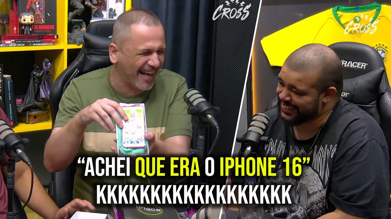 LUANGAMEPLAY TROLLANDO PRATAGAMES COM IPHONE 16 NO PODCAST DO CROSS KKKKKKKKKKKKKKKKK