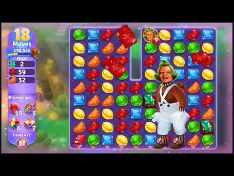 Wonka's World of Candy Level 477 - NO BOOSTERS + FULL STORY 🍫 | SKILLGAMING ✔️