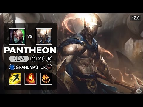 Pantheon vs Singed Top - EUW Grandmaster - Patch 12.9 Season 12