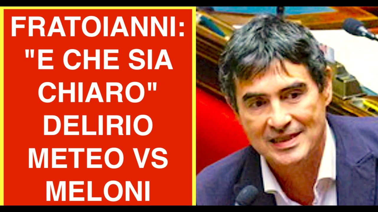 FRATOIANNI: "E CHE SIA CHIARO" IL DELIRIO METEO VS MELONI