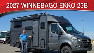 A preview image of the linked video showcasing 2027 Winnebago EKKO 23B