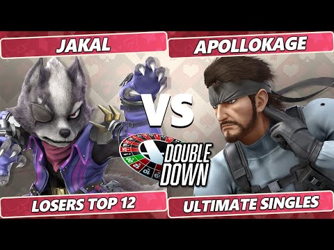 Double Down 2022 Top 12 - Jakal (Wolf) Vs. ApolloKage (Snake) SSBU Smash Ultimate Tournament