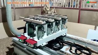 Máy phay khoan Cnc 5 trục 16 dao kẹp xoay 180 độ lật phôi đa chiều