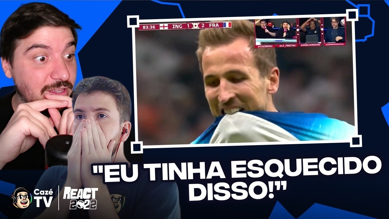 LUÍS E MACIEL REAGEM A INGLATERRA X FRANÇA NAS QUARTAS DE FINAL DA COPA DO MUNDO 2022 NA CAZÉTV