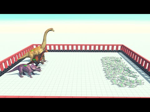 Herbivore Dinosaurs Bosses Vs Every Unit [Same Price] ARBS | Animal Revolt Battle Simulator