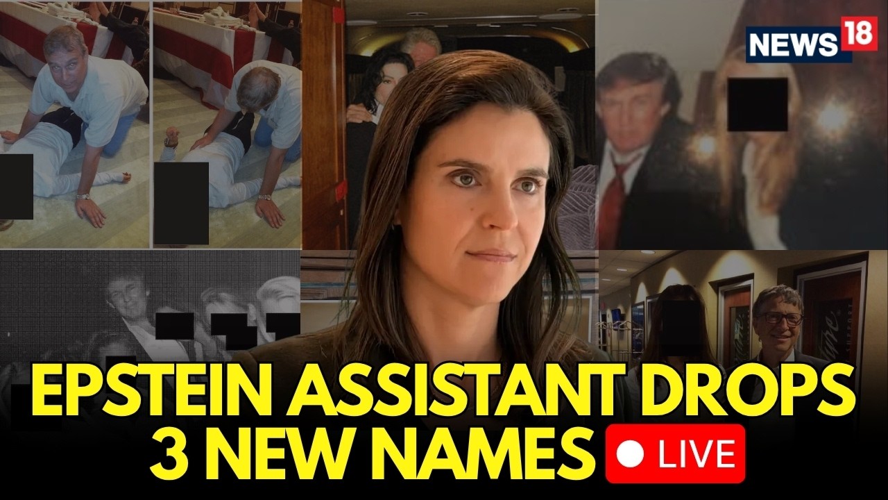 US News LIVE: Jeffrey Epstein's Assistant Sarah Kellen Drops 3 New Names In Epstein Files | N18G