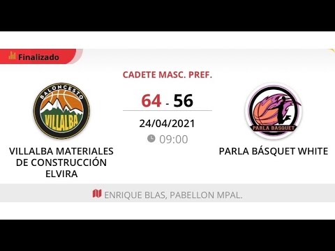 Cadete masc E VILLALBA MATERIALES ELVIRA - PARLA BASKET