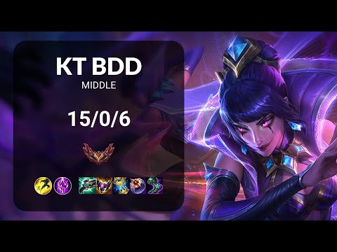 KT Bdd LeBlanc vs Yasuo MIDDLE - KR GRANDMASTER Patch 14.15