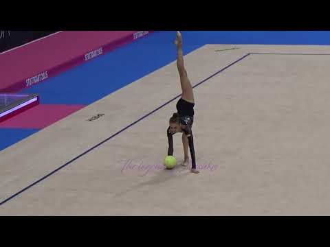 Eleonora ROMANOVA (UKR) ball - 2015 Stuttgart worlds Qualifs