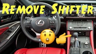 🕹Lexus RC or RCF Shifter Knob Removal How to Tighten or Loosen Quick Review
