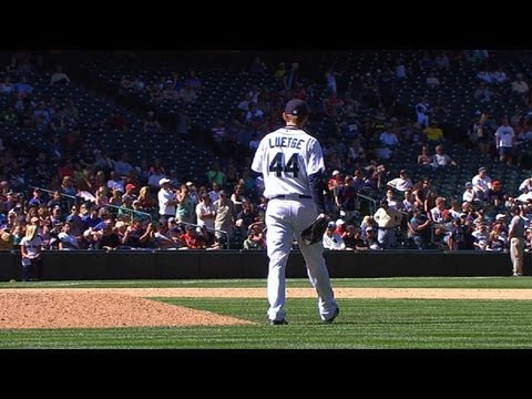 MIN@SEA: Luetge hurls a scoreless ninth inning