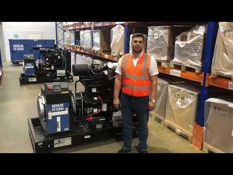 Дизельный генератор (дизель генератор) SDMO J88K (64 кВт) в открытом исполнении - видеообзор Мототех