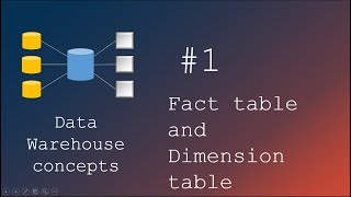 Fact table and Dimension table | Data Warehousing