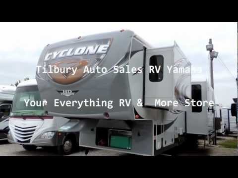 2013 Heartland Cyclone 4100 King Toy Hauler  www.tilburyautosales.com