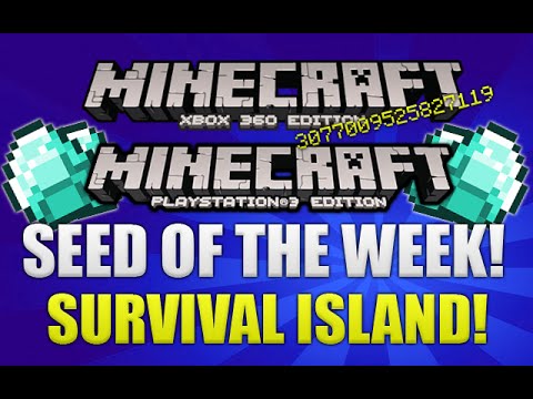 "Minecraft Xbox 360 & PS3 TU16 SEED" AMAZING! Survival Island Seed! [TU16 SEEDS]