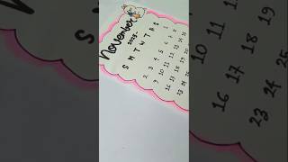 November 2025 easy drawing #calendar #2025shorts #easy