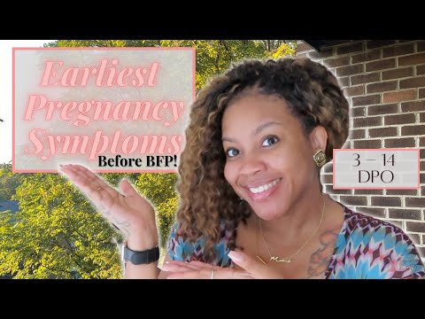 EARLIEST PREGNANCY SYMPTOMS || 3 - 14 DPO || TWW || Moore Life with Courtney