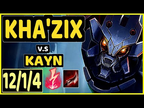 KEIO (KHA'ZIX) vs KAYN - 12/1/4 KDA JUNGLE CHALLENGER GAMEPLAY - BR