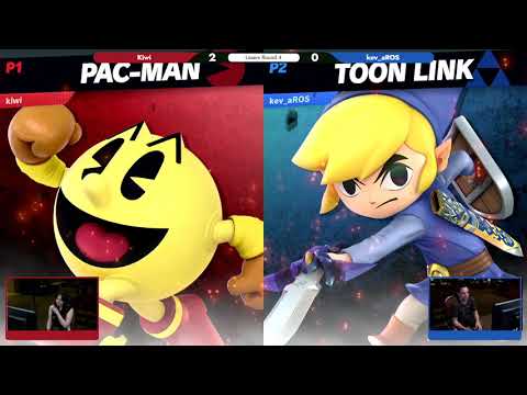 Super Smash Bros. Ultimate: Kiwi (Pac-Man)  vs Kev_aROS (Toon Link) - Retro Rumble 2019 SSBU